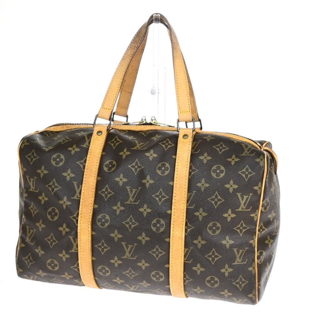 LOUIS VUITTON Sac Souple 35 Travel Hand Bag Monogram Leather